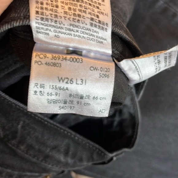 Levi's Premium Ribcage Bootcut Black Size 26 
Color Called Black Lake High Rise - Picture 9 of 16